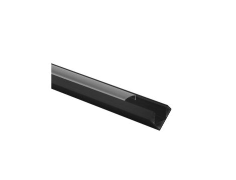 Profil R02 narożny czarny +klosz transp. 2m