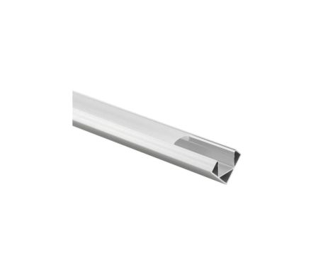 Profil R03 narożny anodowany +klosz mleczny 3m