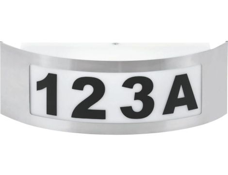 Kinkiet Podświetlany Numer Domu RONO Srebrny - Goldlux