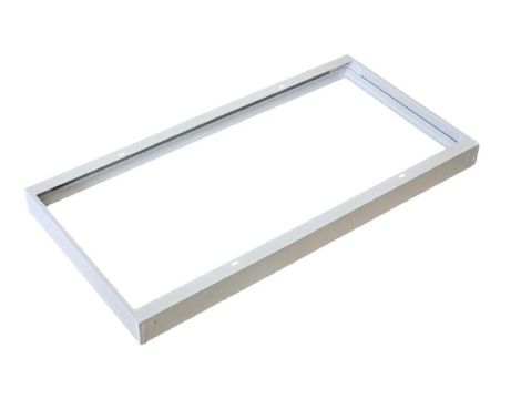 Rama montażowa do panelu led 600x300x44 zatrzaskowa aluminium biała EC20200