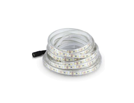 Taśma 120x LED SMD 2835 8W/mb biała ciepła IP65 24V op=10m V-TAC VT-2835-7.5