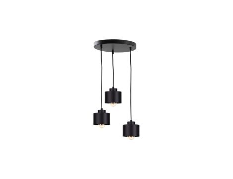 Lampa nowoczesna wisząca 3x E27 SIMPLY BLACK