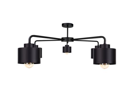 Lampa sufitowa nowoczesna 5xE27 SIMPLY BLACK