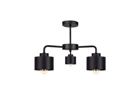 Lampa sufitowa nowoczesna 3 xE27 SIMPLY BLACK