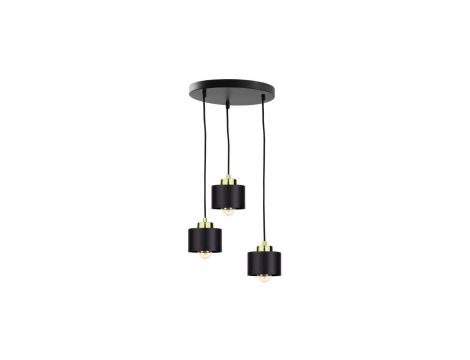Lampa wisząca nowoczesna 3xE27 SIMPLY BLACK/GOLD