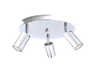 Spot nowoczesny 3x GU10 EYE SILVER