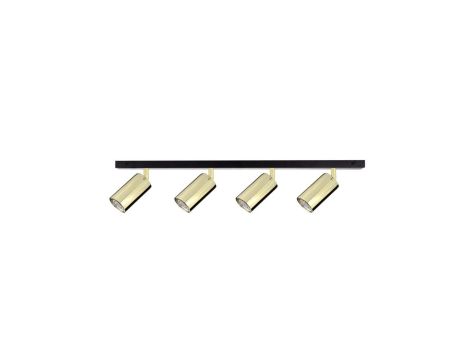 Spot nowoczesny 4xGU10 EYE BLACK GOLD