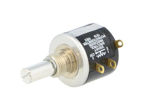 534-10K Potencjometr osiowy wieloobrotowy 10k 2W 5 6,35mm drutowy