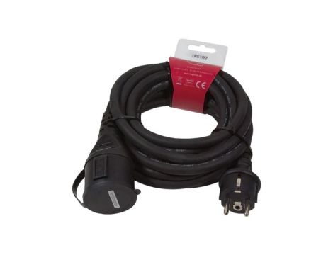 LPS102 Przedłużacz sieciowy o długości 5m, 1 gniazdo, 16A