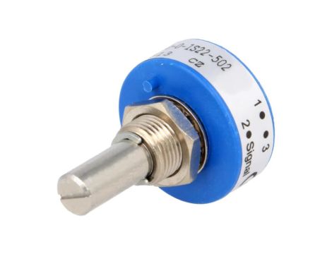 357P-5K Potencjometr osiowy jednoobrotowy 5k, 20 1W liniowa 6,35mm