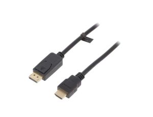 CV0126 Kabel DisplayPort 1.2 DisplayPort wtyk,HDMI wtyk 1m czarny