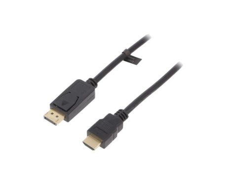 CV0126 Kabel DisplayPort 1.2 DisplayPort wtyk,HDMI wtyk 1m czarny