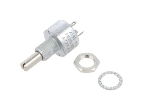 PE30L0FL472KAB Potencjometr: osiowy jednoobrotowy 4,7k 3W 10 6mm liniowa