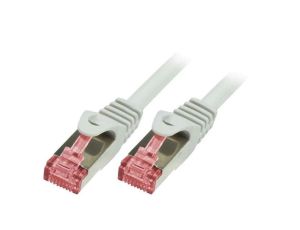 CQ2111S Patch cord S/FTP 6 linka Cu LSZH biały 20m 27AWG