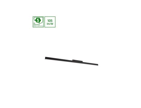 SYSTEM SHIFT - LINE L oprawa na szynoprzewód 902x23x42mm 22W 100st czarny 5 lat gw.