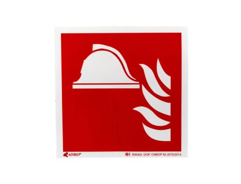 Samoprzylepna tabliczka ostrzegawcza /Zestaw sprzętu ochrony przeciwpożarowej 150X150/ IF/004/F/FS