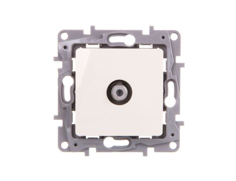 NILOE Gniazdo antenowe TV typu F końcowe 1 dB kremowe 764650