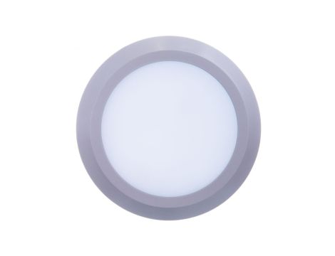 Oprawa schodowa LED SILVER OW 3W 200lm 220-240V AC 120 stopni IP65 okrągła, mleczna osłonka, ciepły biały, szara LD-OSSLOW3W-80