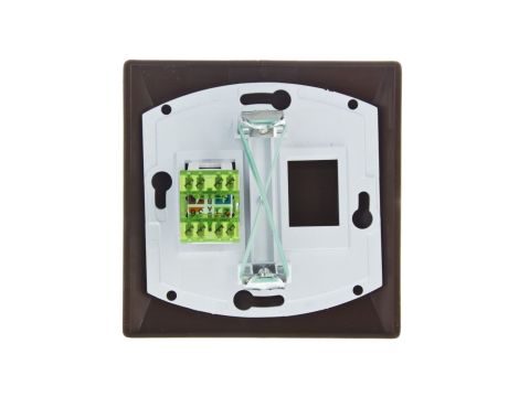 AKCENT Gniazdo komputerowe pojedyncze RJ45 kat.5e MMC brązowe GPK-1A/K/24