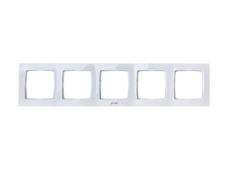 KARO Ramka pięciokrotna do łączników IP44 biała RH-5S/00