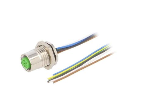 7000-13565-9750100 Gniazdo proste M12, P5 z przwodem o długości 1m, PUR