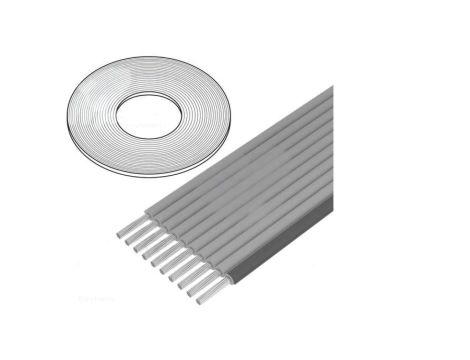 3756/10 (100FT) Przewód: wstążkowy 0,635mm linka Cu nieekranowany szary 30,5m