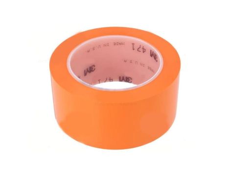 7000028854 Taśma: znakująca pomarańczowy L: 33m W: 50mm Thk: 0,13mm 2,5N/cm