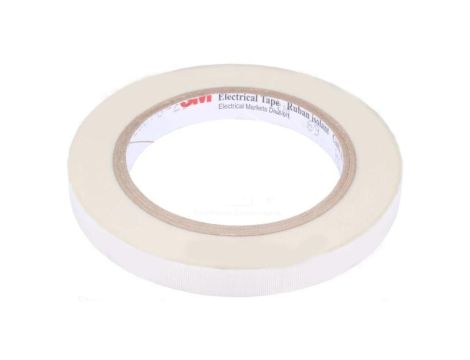 3M 69 12MM 33M Taśma: elektroizolacyjna W: 12mm L: 33m Thk: 177um biały 5 48G