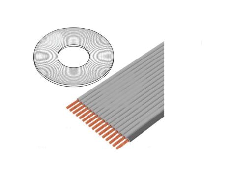 3754-14 (100FT) Przewód: wstążkowy 0,635mm linka Cu nieekranowany szary 30,5m