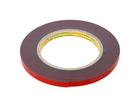 3M 4611 9MM 5.5M Taśma: mocująca W: 9mm L: 5,5m Thk: 1100um akrylowy ciemnoszary