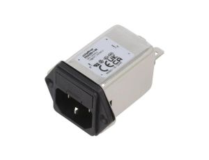 Złącze zasilające AC męskie 1A 250VAC C14 (E) 5,3mH FN9260-1-06