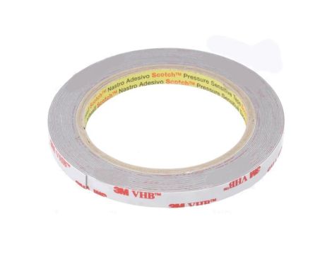 3M 4936 9MM 5.5M Taśma: mocująca W: 9mm L: 5,5m Thk: 600um akrylowy szary