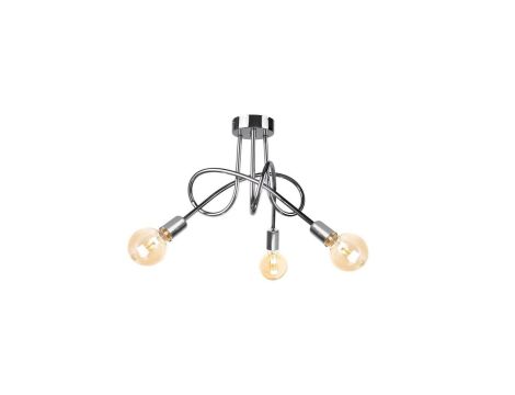 Lampa sufitowa nowoczesna 3xE27 RUMBA SILVER