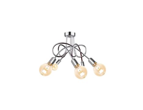 Lampa sufitowa nowoczesna 5xE27 RUMBA SILVER