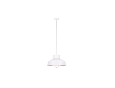 Lampa wisząca nowoczesna 1xE27 MOON WHITE/GOLD