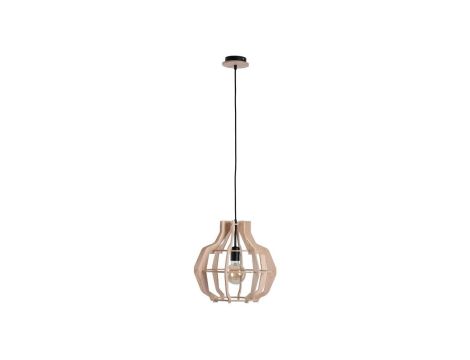 Lampa wisząca nowoczesna drewno 1xE27 BENTO NATURAL