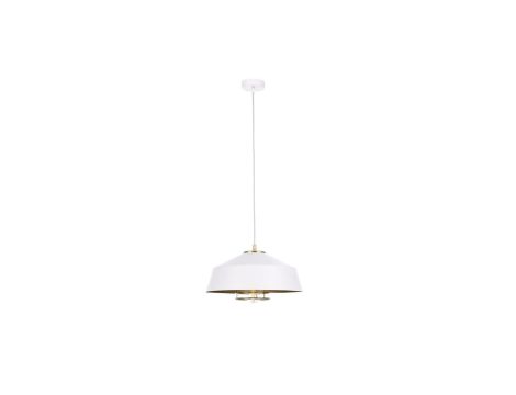 Lampa wisząca nowoczesna loftowa 1xE27 ELECTRA GOLD/WHITE