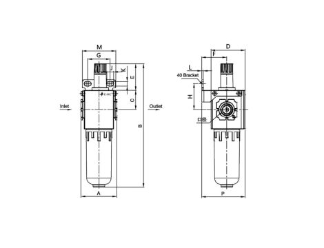 Smarownica sprężonego powietrza G 1/8 GW do 10 bar
