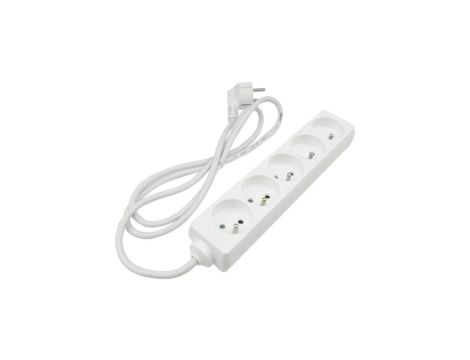 Przedłużacz 5 gniazd 1.5m z/u 3x1.0mm2 BIAŁY