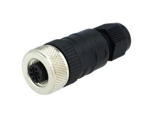 Złącze M12 żeńskie proste 8-pinowe 49913
