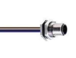 Złącze gniazdowe męskie M12 5-pinowe do montażu na panelu tylny złącze śrubo RSH 5/0,5 M