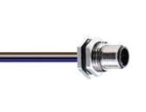 Złącze gniazdowe męskie M12 5-pinowe do montażu na panelu tylny złącze śrubo RSH 5/0,5 M