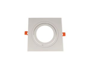 OPRAWA AR111 KWADRAT RUCHOMA BIAŁA LEDIN