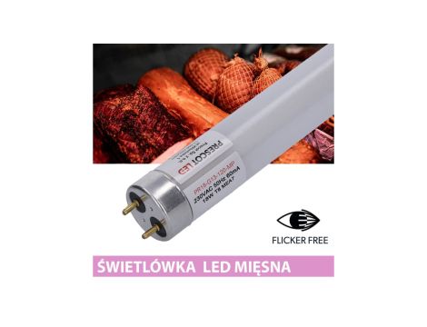 Świetlówka led T8 G13 mięsna 120cm 18W PC Prescot