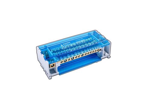 Blok rozdzielczy na szynę TH35 lub do pow. Płaskich 125A 4x15 FJ-415/125B 90247