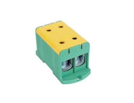 Blok rozdzielczy - odgałęźny 2 - polowy 35-240mm2 żółto - zielony montaż płaski FJ-E240/2/D 1000074