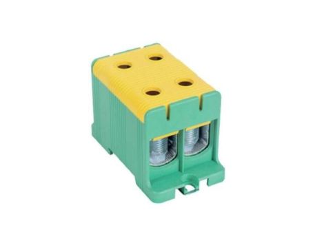 Blok rozdzielczy - odgałęźny 2 - polowy 35-150mm2 żółto-zielony montaż płaski FJ-E150/2/D 1000068
