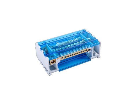 Blok rozdzielczy na szynę TH35 lub do pow. Płaskich 125A 4x11 FJ-411/125B 90246