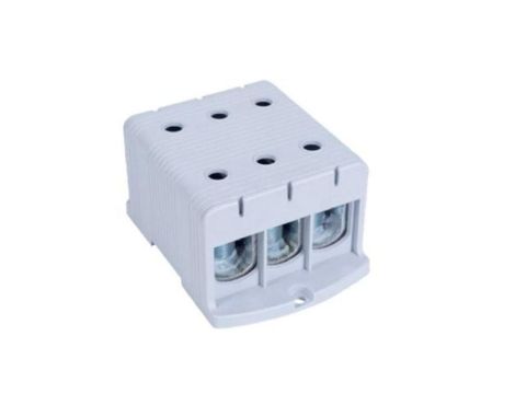 Blok rozdzielczy - odgałęźny 3 - polowy 35-240mm2 szary montaż płaski FJ-E240/3 1000075