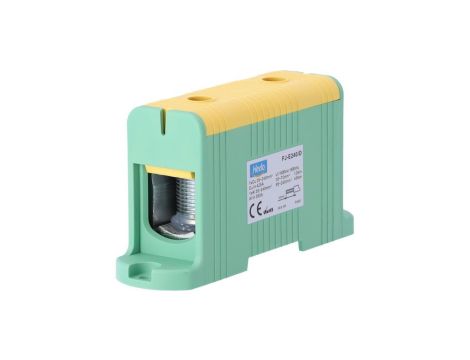 Blok rozdzielczy - odgałęźny 1 - polowy 35-240mm2 żółty montaż płaski FJ-E240/D 85831